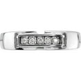 thumbnail image 6 of Sterling Silver Rhodium Plated Men's Polished Diam. Ring (Size 11) Made In India qr6466-11, 6 of 6