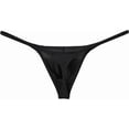 thumbnail image 3 of Mens Gstring Nylon Thongs Sexy Low Rise Bulge Pouch G-string 3 Pack, 3 of 4
