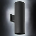 thumbnail image 3 of Urban Ambiance Luxury Modern Outdoor Wall Light, Size: 18"H x 6"W, with Transitional Style Elements, Midnight Black Finish, UHP1066, 3 of 7