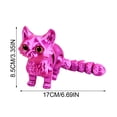 thumbnail image 3 of DVKOVI Colorful 3D Printed Cat Stress Relief Animal Decor For Adults Kid Perfect ​​Desk Pets For Kids Classroom​​, 3 of 5