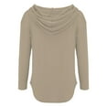 thumbnail image 5 of ZJXFGS Women's Lightweight Zip Up Hoodies Long Sleeve Thin Casual Hooded Jacket Lightweight Hoodies with Pocket Beige L, 5 of 7