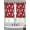 Red White, variant on Navy Blue Christmas Sheer Curtains 45 Inch Length 2 Panels Set, Snowflake Snowman Xmas Christmas Voile Window Treatment Rod Pocket Small Kitchen Curtains Drapes for Bedroom 52"x45"x2