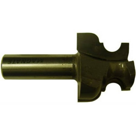 

Magnate 2602 Palace Pattern Router Bit — 7/8 Cutting Length; 3/8 Cutting Depth; 1/2 Shank Diameter; 1/4 and 3/16 Radius; 1-1/2 Shank Length