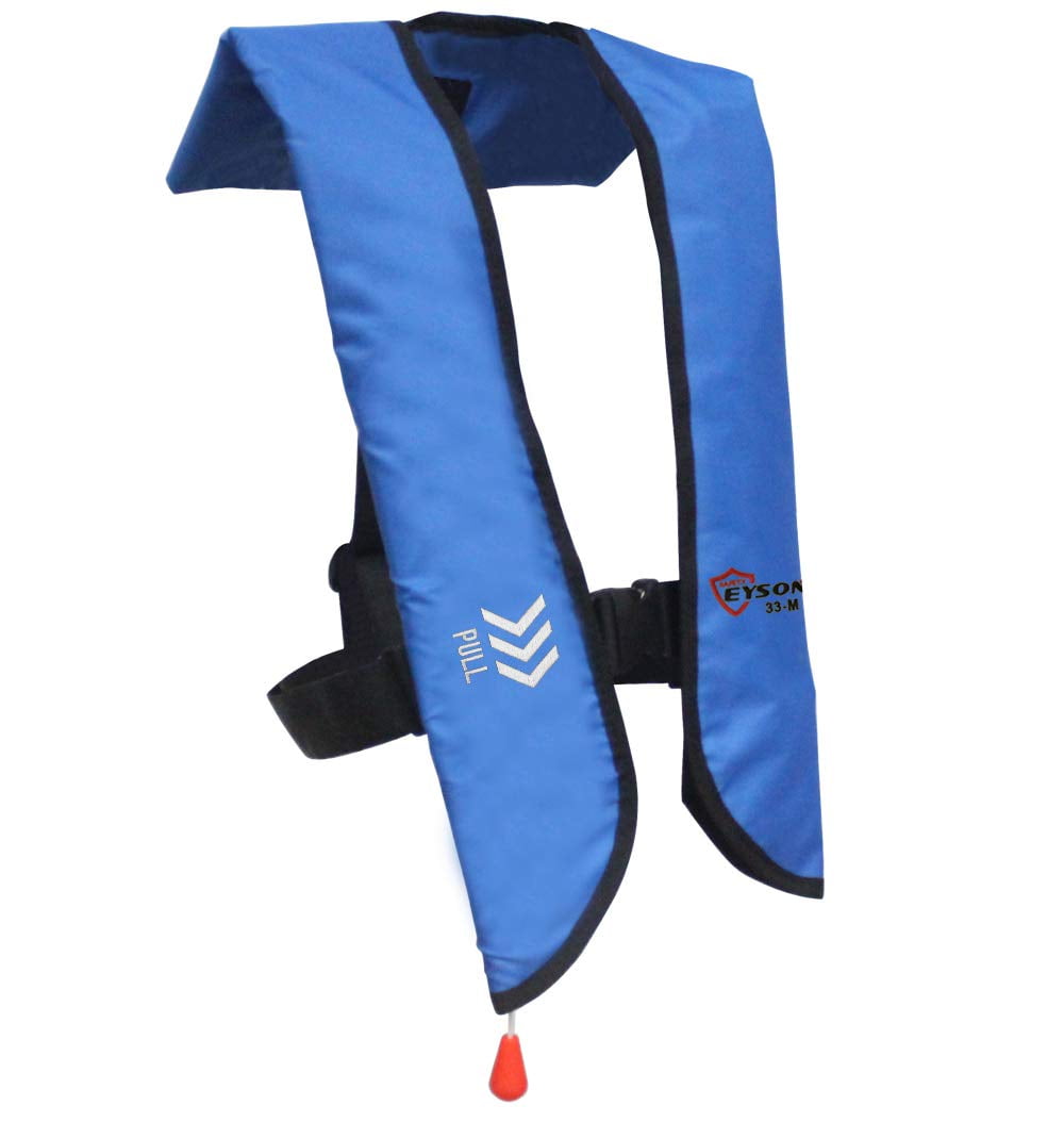 Top Safety Adult Life Jacket with Whistle - Manual Version Inflatable ...
