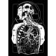 thumbnail image 3 of Carteles de esqueleto gótico blanco y negro, calaveras Vintage mate, papel Kraft, pegatina antigua, decoración del hogar, Bar, cafetería, arte, pintura de pared, 3 of 4