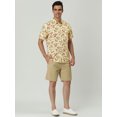 thumbnail image 4 of CamiHawaiaDe PlaEstampado Floral Con Botones ManCorCamiDe Verano PaHombres Amarillo 60, 4 of 7