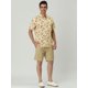 thumbnail image 4 of CamiHawaiaDe PlaEstampado Floral Con Botones ManCorCamiDe Verano PaHombres Amarillo 60, 4 of 7