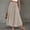 Khaki, variant on Skirts for Women Elegant Solid Color Casual Skirt with Elastic Waist for Everyday Wear and Travel Versatile Women's Skirt for Summer Style Khaki XXL