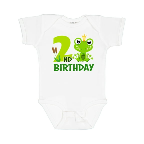 Inktastic 2nd Birthday Prince Frog Boys Baby Bodysuit