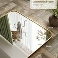 thumbnail image 4 of BEAUTYPEAK 26"x38" Wall Mirror Rounded Corners Hanging Vanity Mirror Gold, 4 of 9