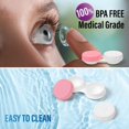 thumbnail image 3 of Dhoptical 8 Pack Pink Contact Lens Cases,Outdoor Portable Mini Contact Lens Kit,Perfect for Travel & Everyday Use, 3 of 7