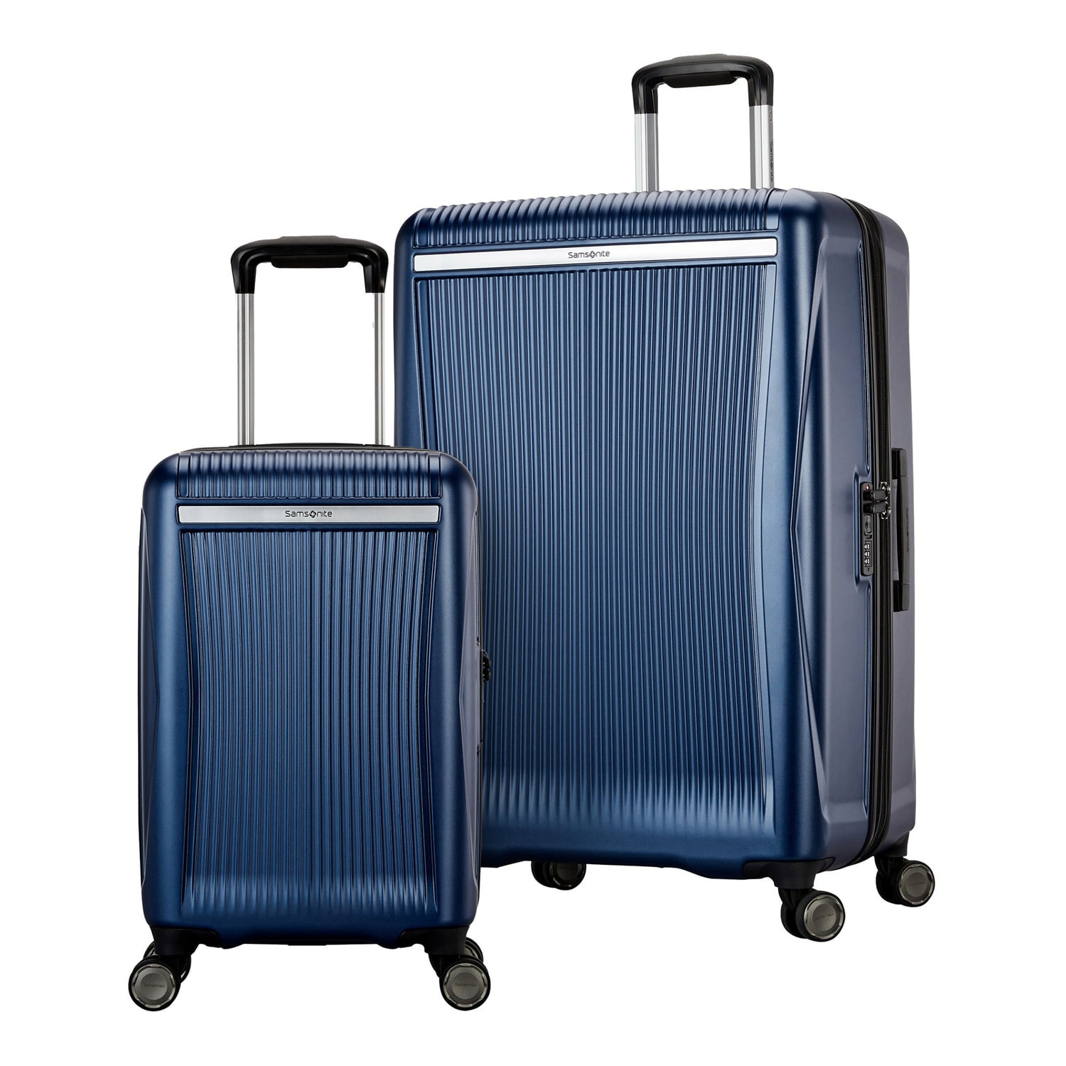 Samsonite Blackstone 2 Piece Hardside Expandable Spinner Luggage Set, Blue