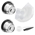 thumbnail image 1 of Cápsula Cápsula de acero inoxidable Cápsula de taza de café Conjunto Cápsula reutilizable Cuchara Cepillo Sello Pod Pegatina Tapas Juegos de servir café y té juego de café de cápsulas y 2 Naiovety HA6144-02B, 1 of 6