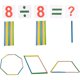 thumbnail image 4 of Marco de cálculo con regla de cálculo Bestdon, ábaco de escuela primaria para niños para contar y aritmética, 100 cuentas multicolores con palos para contar, tarjetas numéricas del alfabeto, 4 of 7