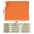 thumbnail image 6 of Orange Repeating Abstraction Throw Blanket, Super Soft Anti-Pilling Flannel Blankets, 40"x30", 6 of 8