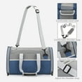 thumbnail image 4 of Foldable Pet Cats Carrier for Small Medium Pet Carriers up To15lbs, Soft- Sided Puppy Cat Bag Portable Travel Cat Bag,18x10x10 In,Blue, 4 of 6
