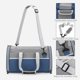 thumbnail image 4 of Bolsa de transporte plegable para gatos | Transportín de viaje portátil y transpirable para gatos y perros pequeños | Bolsa ligera de mano para mascotas al aire libre | Almacenamiento plegable para, 4 of 5