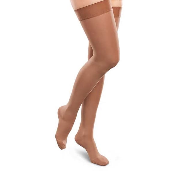 Therafirm Opaque Thigh High 20-30mmhg -Smll-Sand-Short
