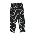thumbnail image 4 of Kll Womens Numbers Print Pajama Pants Soft Pajama Bottoms For Women Cozy Lounge Pants, 4 of 9