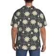 thumbnail image 5 of Xecao offers the Daisies Flowers for Men's Casual Short-sleeved Shirt, a button-up collared shirt with a pocket, perfect for beach vacations and yacht travel in the X-Large size., 5 of 7