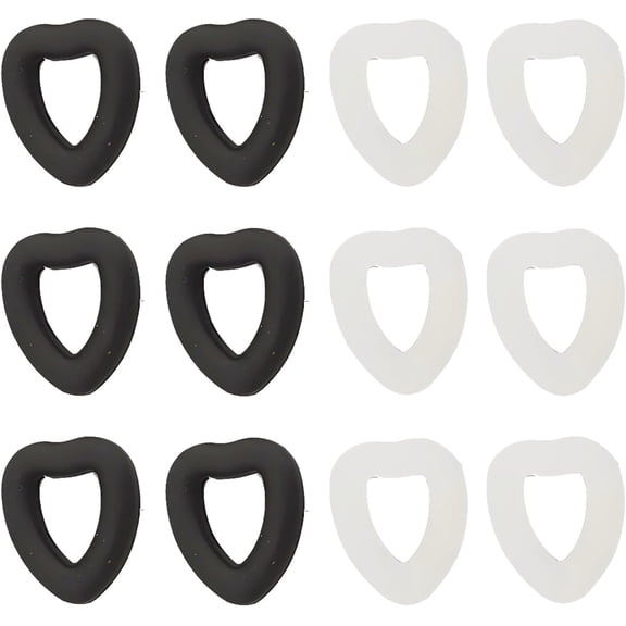 Glasses Ear Grips - Hollow Heart Shape Eyeglasses Rings Silicone Holder Anti-Slip Hooks Safety Eyewear Retainer for Sunglasses Myopia or Presbyopia Glasses 6 Pairs