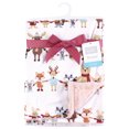 thumbnail image 2 of Hudson Baby Infant Girl Plush Blanket with Furry Binding and Back, Girl Winter Woodland Friends, One Size, 2 of 2