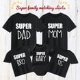 thumbnail image 2 of Super Dad Mom and Baby Family Matching Outfits Cotton Family Look Daddy Mother and Kids Tshirts Baby Rompers Father's Day GiftsMom-XXL Gao Jinjia LED, 2 of 2