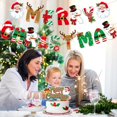 thumbnail image 2 of CSChome Christmas Flag 1 Set Christmas Banner Flag Fine Workmanship Merry Christmas Cake Topper for Holiday Decoration, 2 of 6