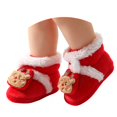 thumbnail image 7 of Goodw7 Soft Sole Infant Booties for Standing and Playing, Christmas High-Top Fleece Lined Warm Winter Pre-Shoes with Embroidered Decor for Newborn, 7 of 7