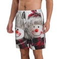 thumbnail image 2 of Goofa Christmas Snowman With Hat Printed Mens Swim Trunks Summer Quick Dry Short Beach Swimwear Bathing Suits-, 2 of 9