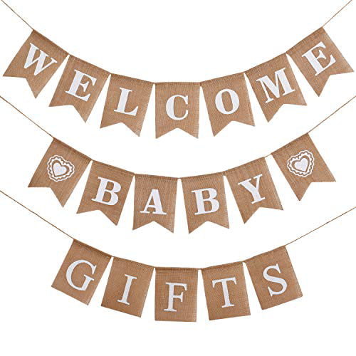 Details about   Little Peanut Girl Ribbon Banner 11.5 ft "Welcome Baby" Shower Pink Elephant 