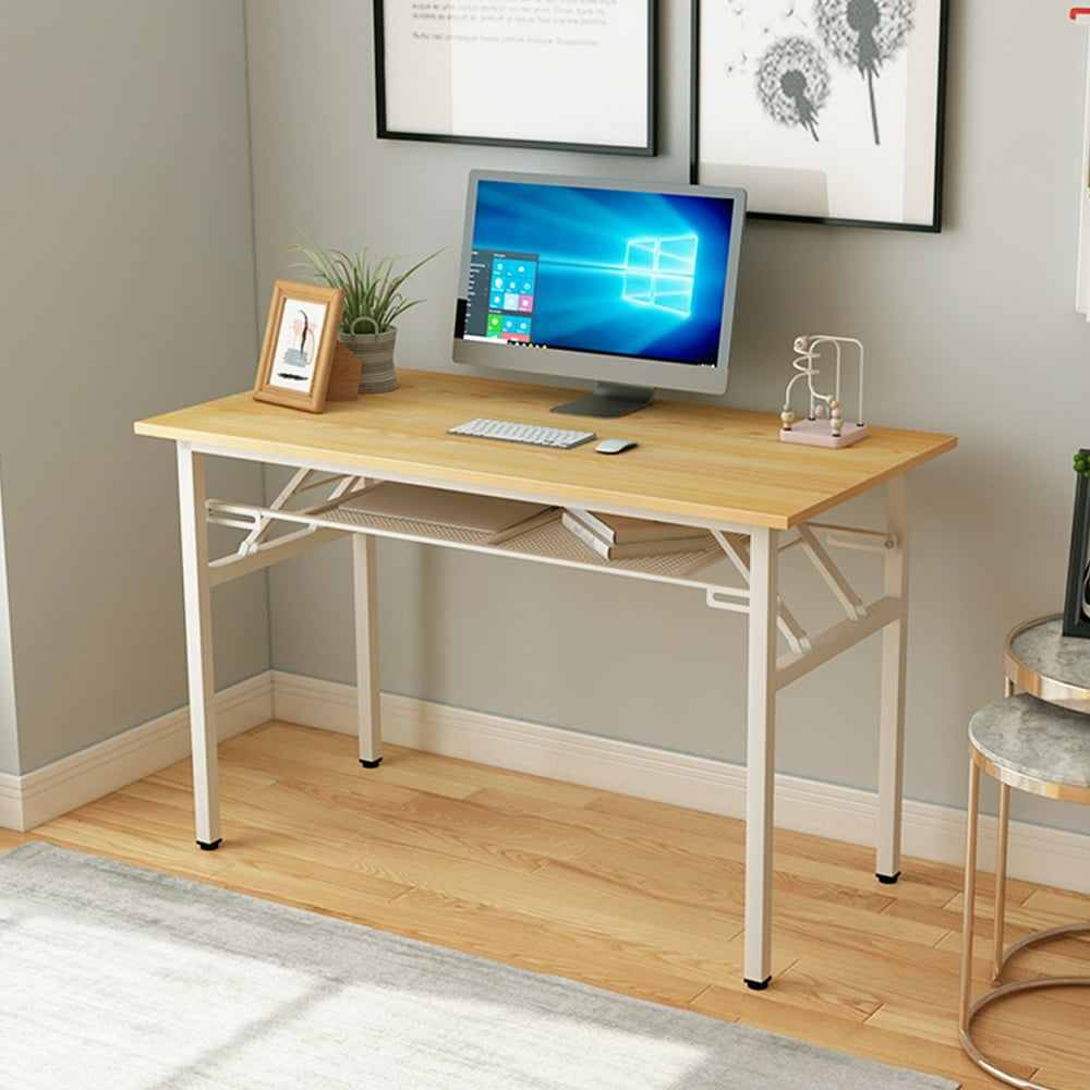 soges Folding Desk 47 inches Computer Desk, No Assemble Needed