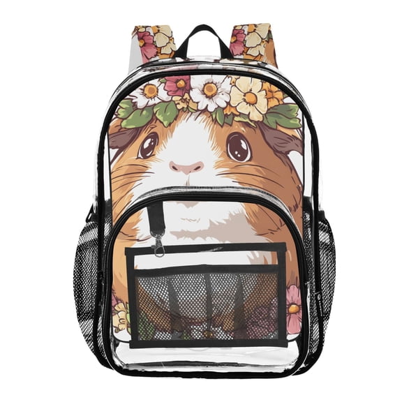ALAZA Clear Backpack Cute Capybara PVC Transparent BookBag