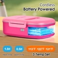 thumbnail image 3 of VOPOYO Cordless Electric Lunch Box for Kids, 2-in-1 Chill & Warm Heated Lunch Box with Ice Pack, Scheduled Heating, 5 Cup Capacity, Leak Proof, Removable Divider, for Girls Boys School Picnic, 3 of 8