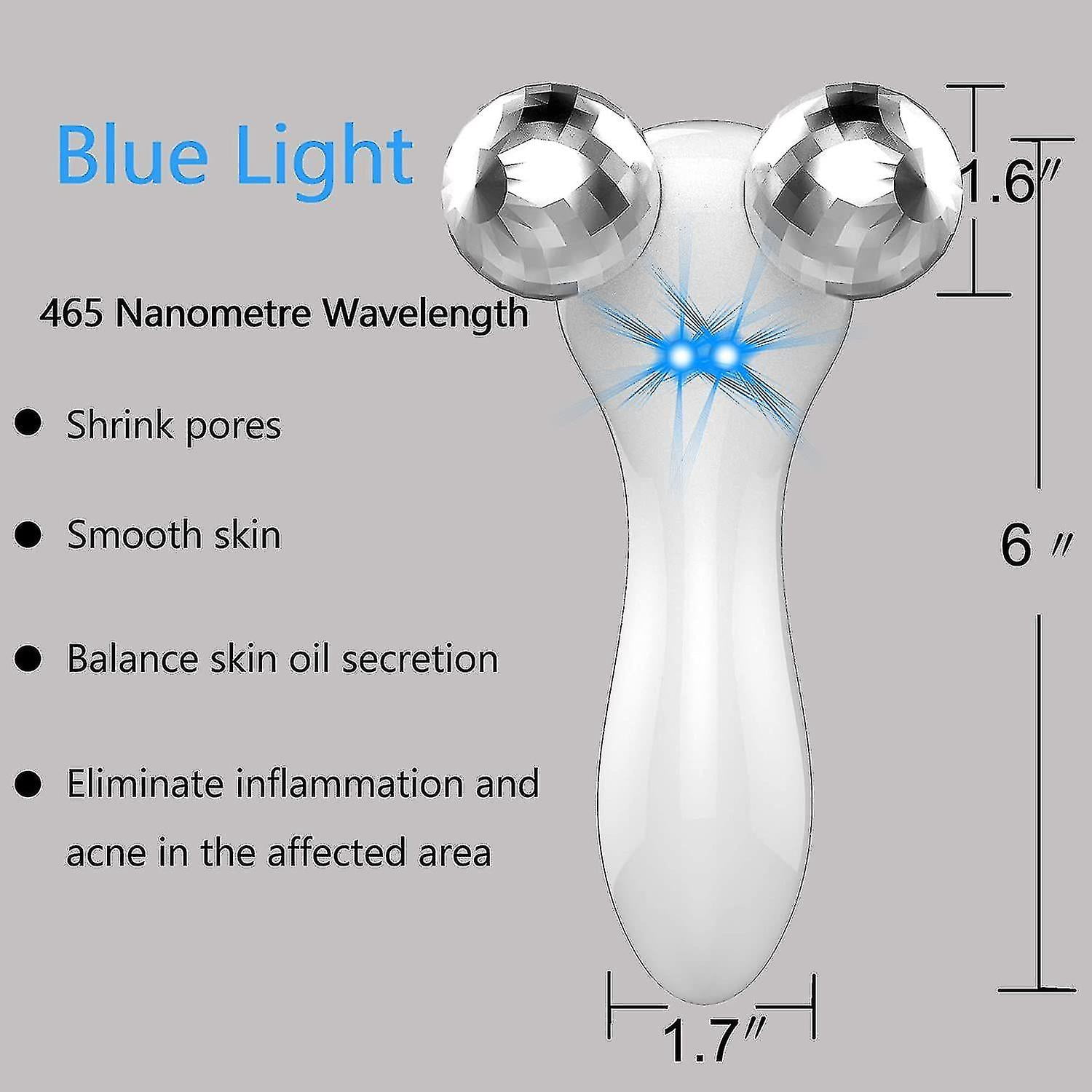 Naiwang 4d Microcurrent Face Massager Roller,electric Rechargeable Face Lift Roller Arms Legs Massager For Anti Aging Wrinkles Facial Massager For Wom