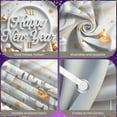 thumbnail image 4 of Gold White Theme Happy New Year Banner Elegant Design New Year Banner Decorative Ornaments Champagne Glass Elements Celebration Banner for New Year Party Holiday Celebration Indoor Decoration, 4 of 9