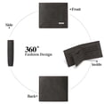 thumbnail image 2 of LOUEBICA Mens Wallet Leather RFID Blocking Large Capacity Trifold Wallet for Men with 10 Card Holders, 2 of 7