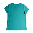 thumbnail image 4 of Women's Scrub Tops Lightweight Solid Color Healthcare Short Sleeve V-Neck Blouses Workout Scrubs with Pockets, 4 of 4