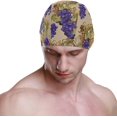 thumbnail image 2 of FYBTO Swimming Cap Watercolor Purple Grape Unisex Adult FYBTO Polyester, 2 of 4