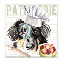 Stupell Industries Sheltie Dog Kitchen Bakery Pet Watercolor Painting Unframed Art Print Wall Art, 12x12, by Jennifer Redstreake