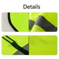 thumbnail image 4 of Reflective Safety Vests with Pockets and Zipper, High Visibility Mesh Construction Vest for Men Women, Breathable Neon Working Vest for Outdoor Running Cycling Walking at Night, 4 of 5