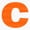 1pcs, variant on Orange Letter C Er, Phone Decal Water Bottle Stickers Car Decals, Funny Birthday Gift