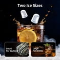 thumbnail image 2 of Ice Makers Countertop,26Lbs/24H,8Pcs in 6Mins,Portable Ice Maker Machine with 1.2 L Water Tank,Self-Cleaning,Interior Lighting,2 Sizes of Bullet Ice for Home/Kitchen/RV/Camping(Stainless Steel), 2 of 7