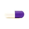 Capsuline Colored Gelatin Empty Capsules Size 0 Purple/White