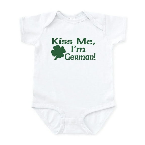 CafePress - Kiss Me I'm German Infant Bodysuit - Baby Light Bodysuit, Size Newborn - 24 Months