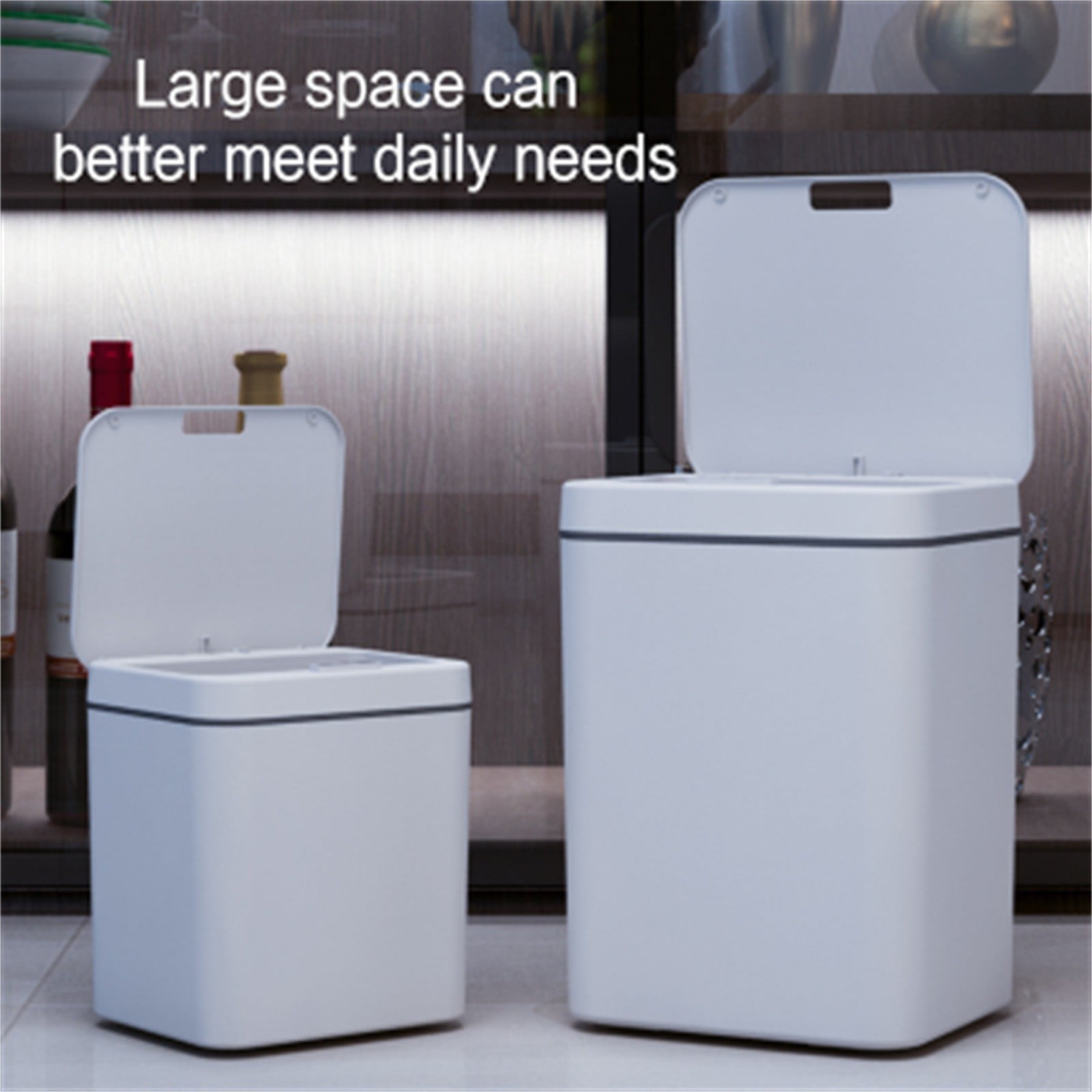 Fdelink 4.22 Gallon Kitchen Trash Can, Gray