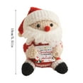 thumbnail image 2 of YardVibe Mini Funny Positive Snowman Emotional Crochet Knitted Doll with Positive Card for Coworkers Best Friend Encouragement Winter Gifts for Women Men Xmas Party Decor, 2 of 4