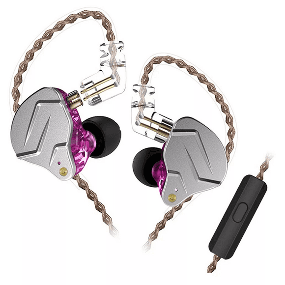 Audífonos in-ear gamer con cable ZSN Pro with mic KZ ZSN Pro violeta
