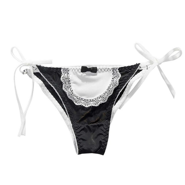 nsendm Female Underpants Adult Seamless Underwear for Women Bikini Briefs  Women Cute Low Waist Tie Briefs Colorblock Cute No Seam Underwear