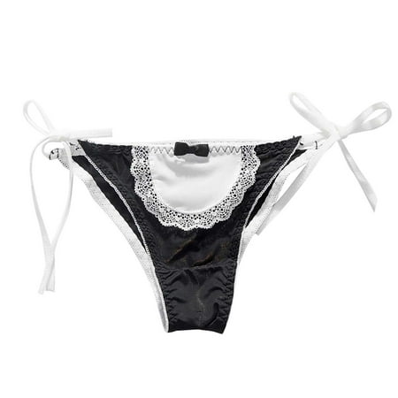 B91xZ Women's Plus Size Panties Assorted Cotton Brief Underwear,M Black 